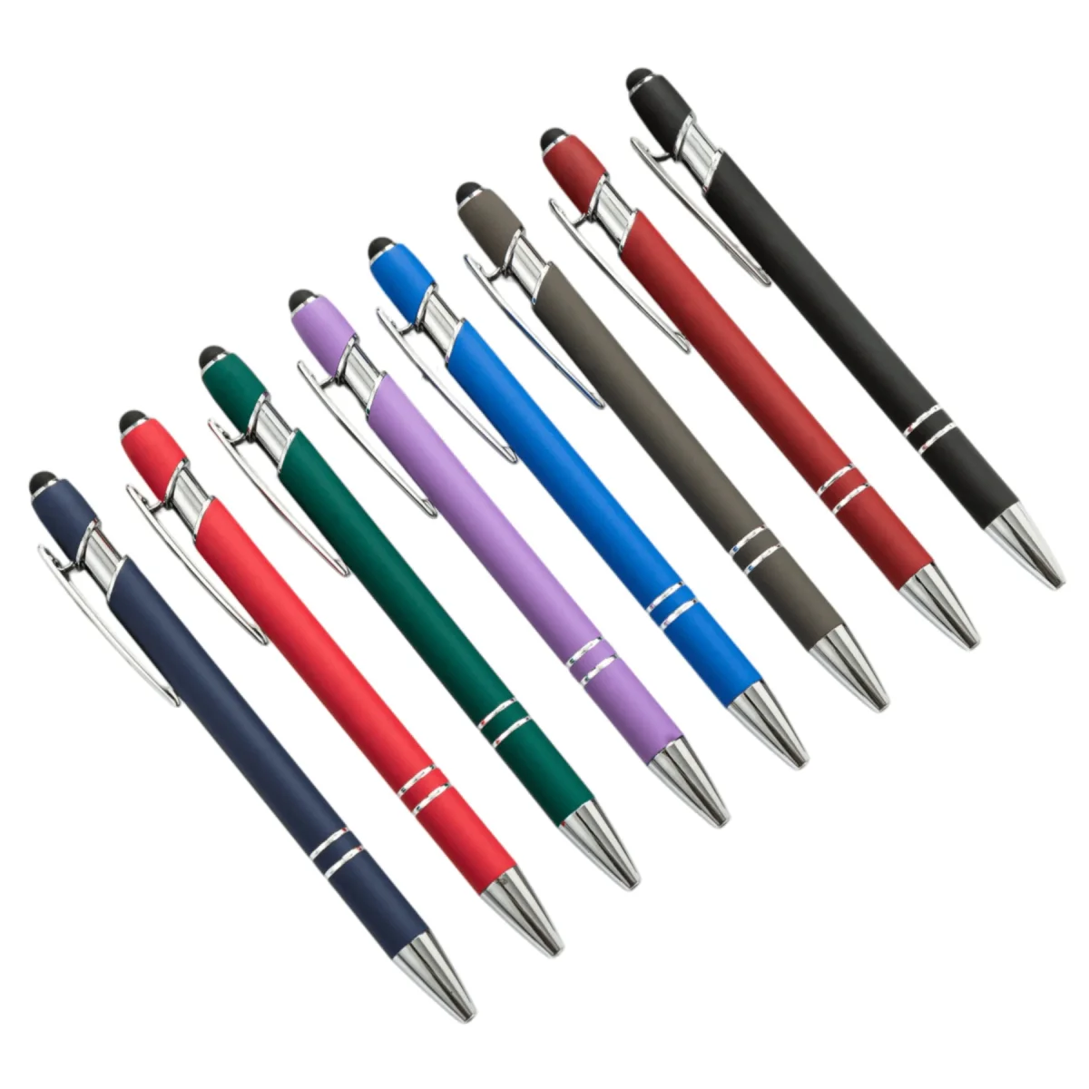 Aluminum Click Stylus Ballpoint Pen