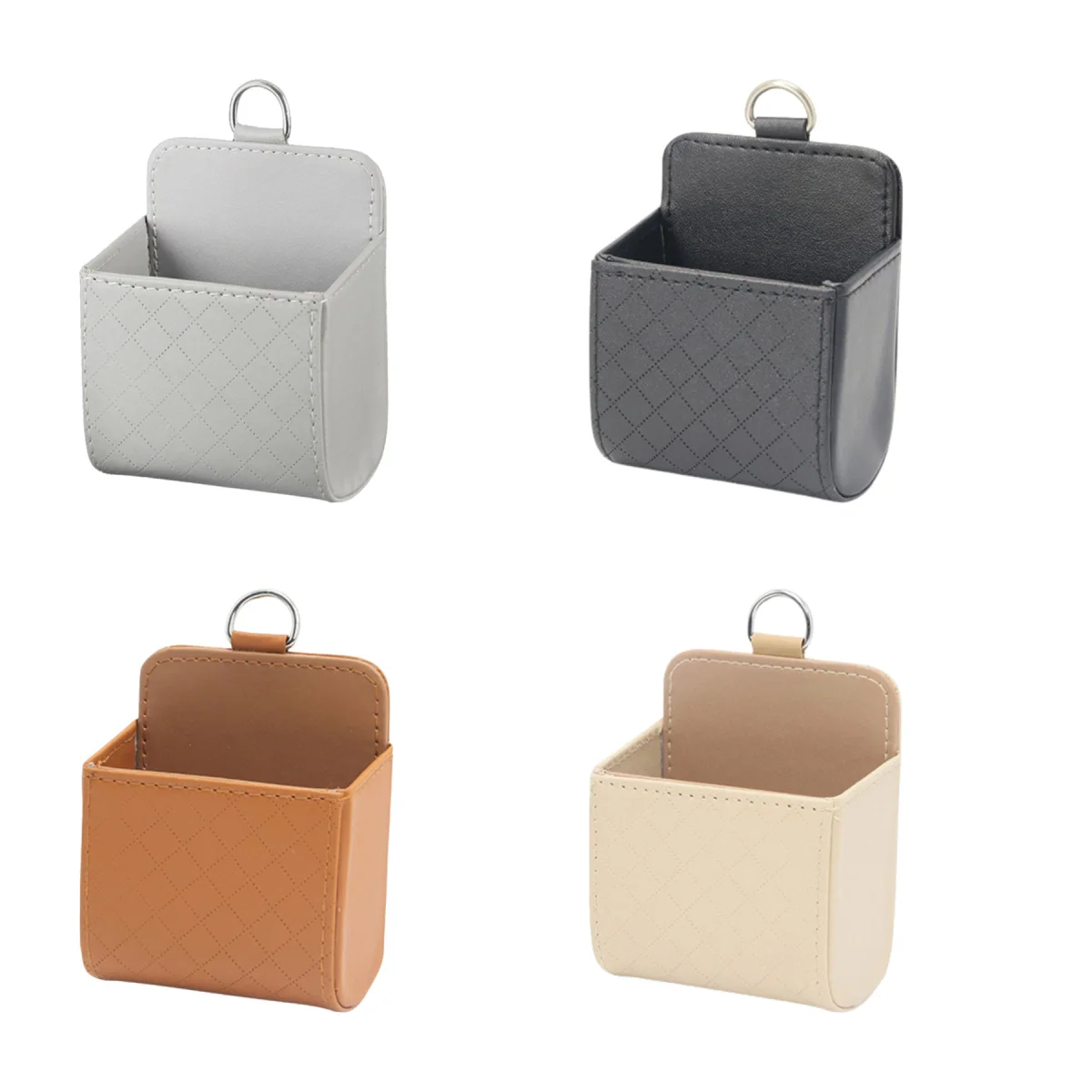 Car Vent Leather Storage Box