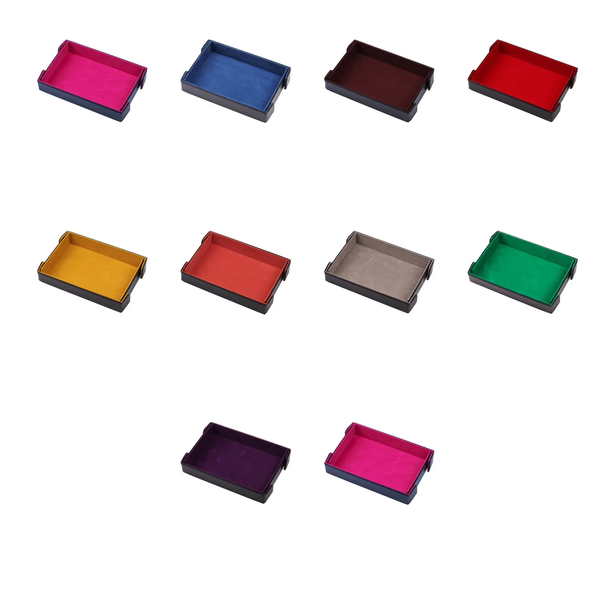 Foldable Leather Valet Tray