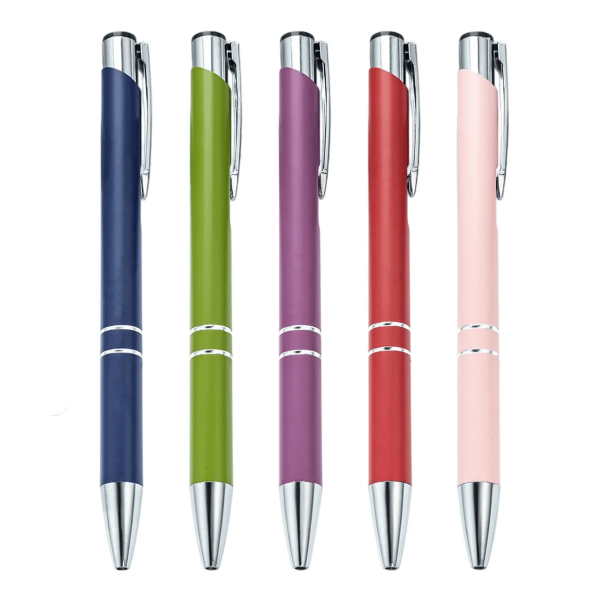 Chrome-Accent Soft-Grip Stylus Pen