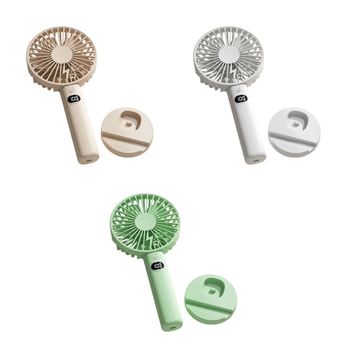 Compact Digital Usb Handheld Fan
