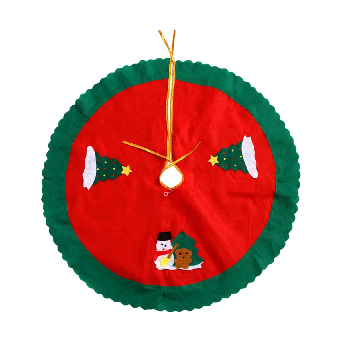 Green Edge Snowman Tree Dress