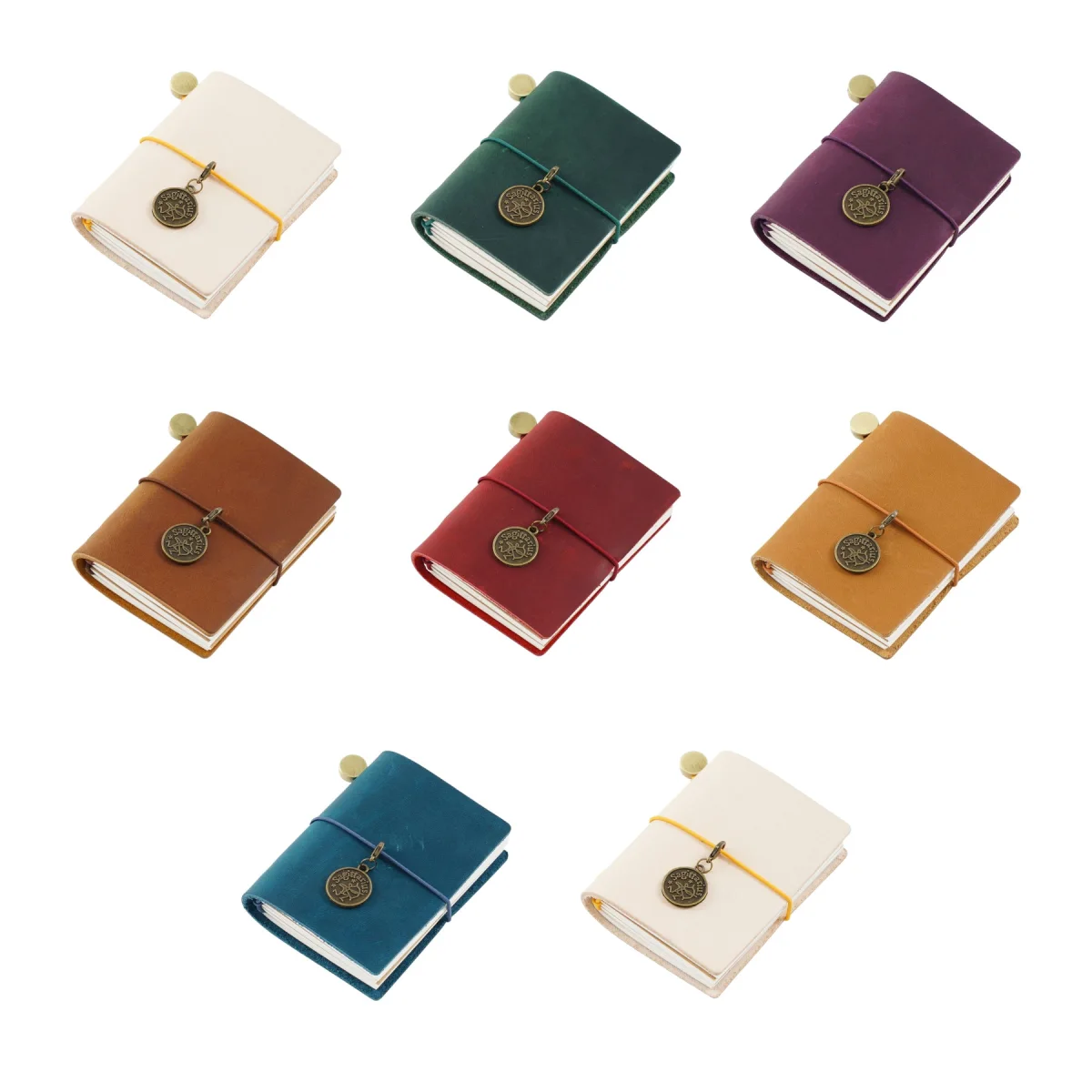 Compact Cowhide Pocket Notepad