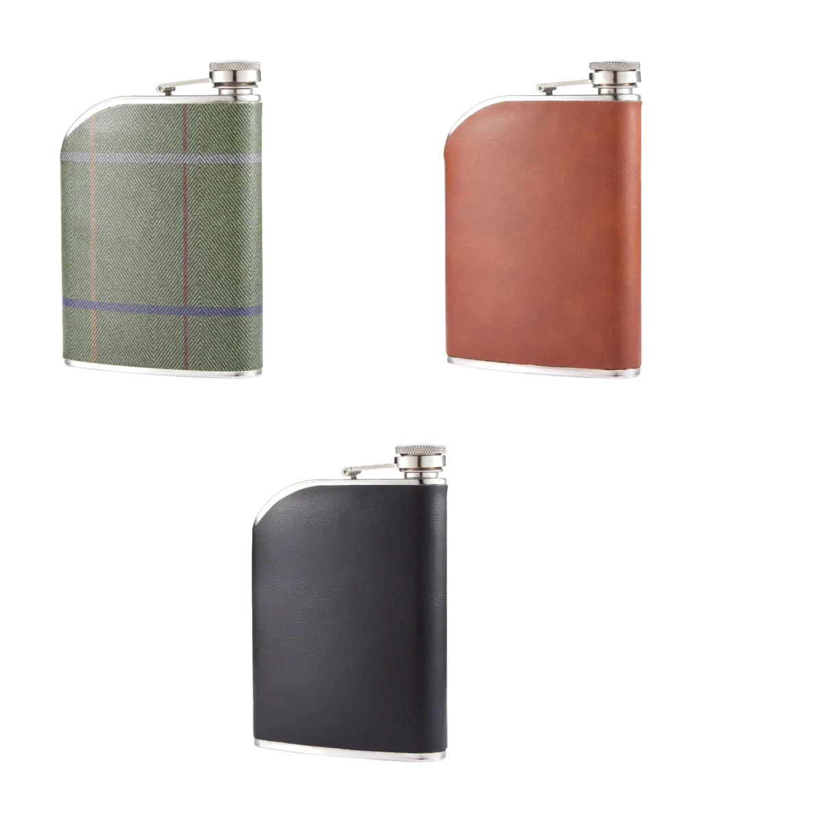 Leather Wrapped Stainless Steel Flask