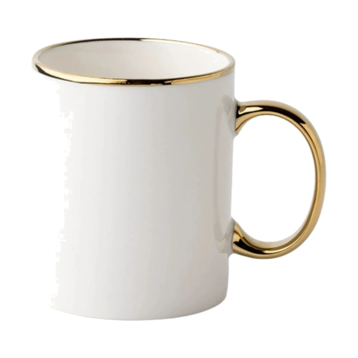 Gold Rim Ceramic Mug