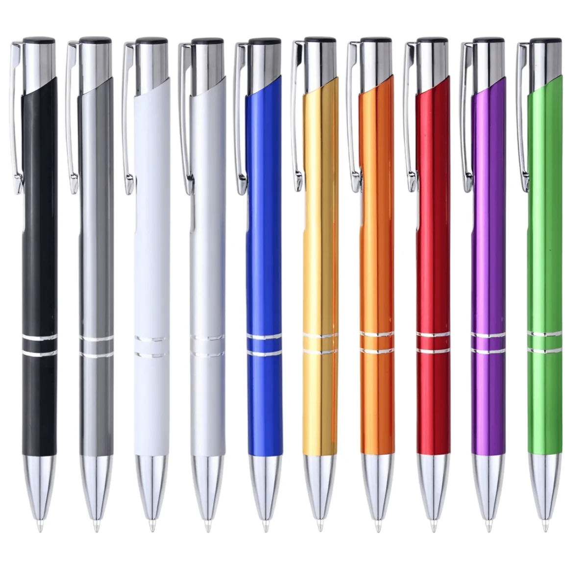 Custom-Logo Metal Click Ballpoint Pen