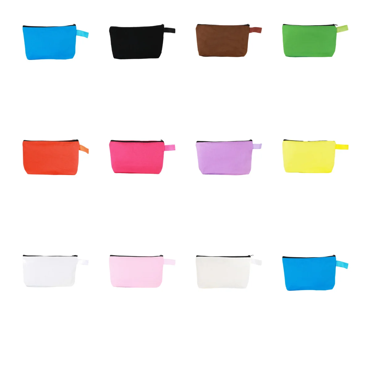 Canvas Handheld Cosmetic Pouch