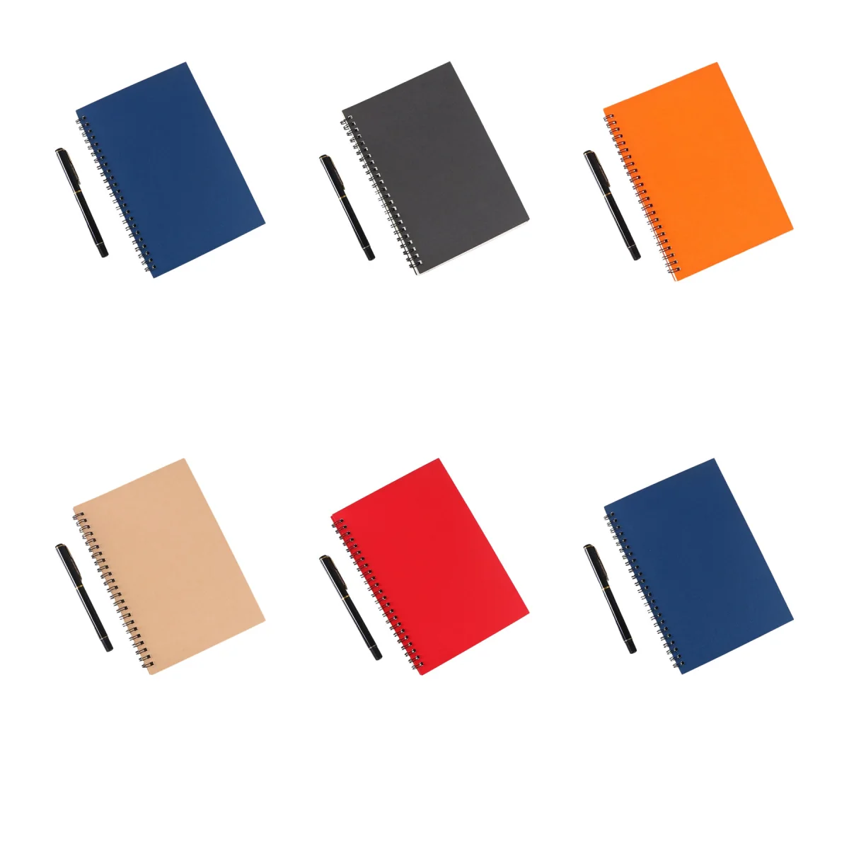 Retro Kraft Spiral Notebook Set