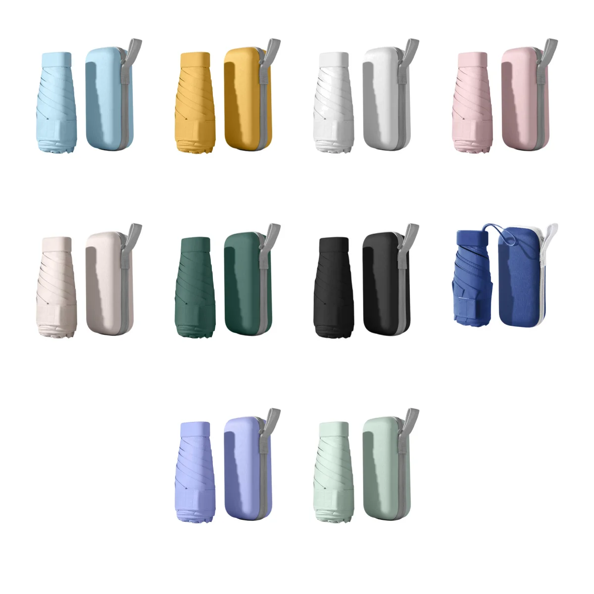 Windproof Aluminum Frame Pocket UV Folding Umbrella
