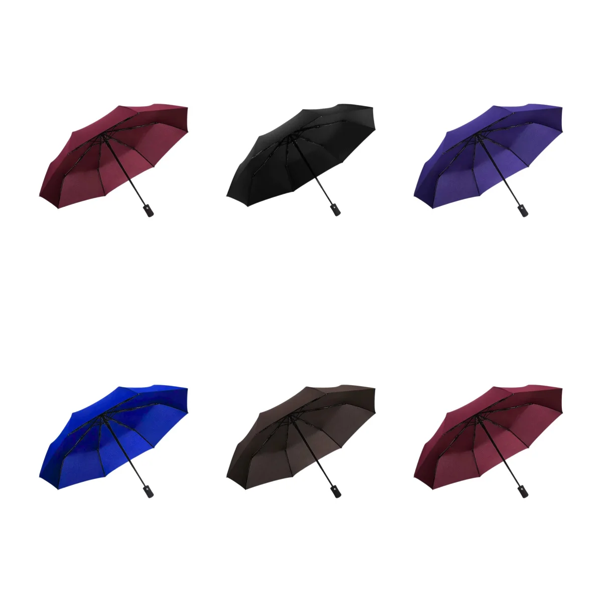 Wind-Resistant Stainless Steel Frame Sun Rain Umbrella