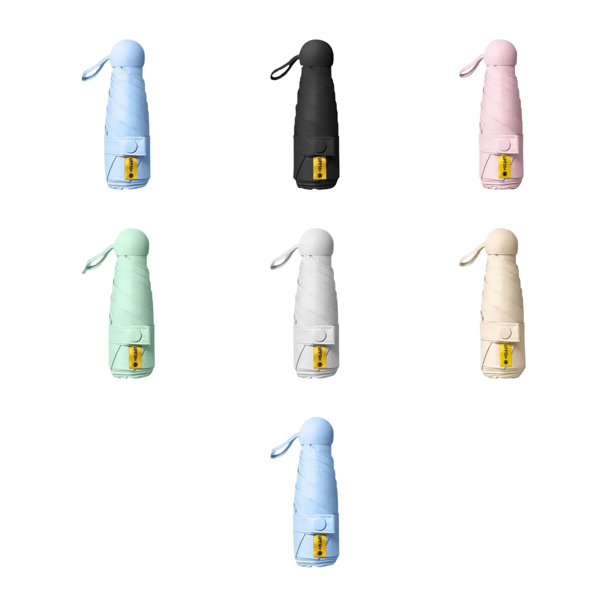 Pocket-Size UV Capsule Compact Folding Umbrella