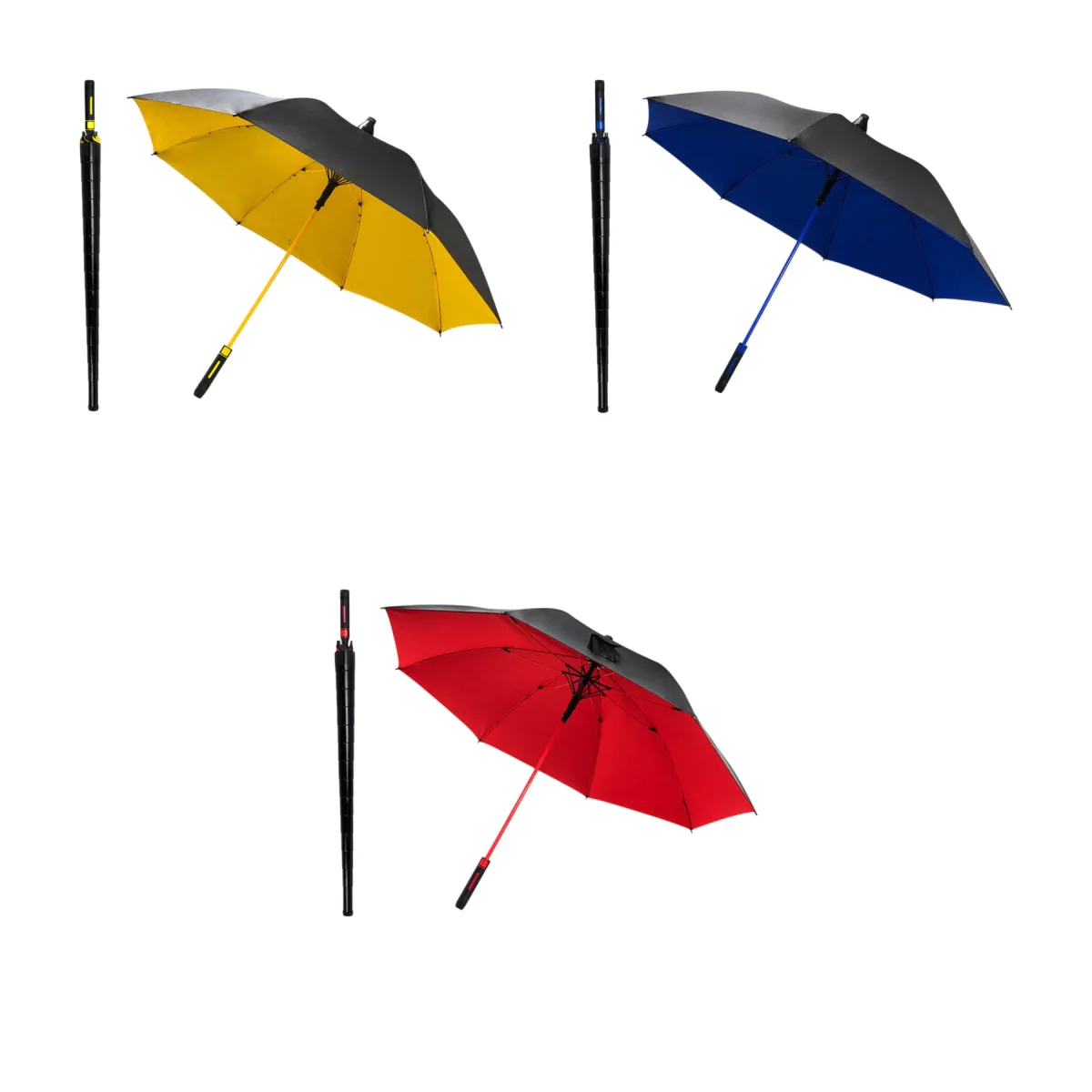 Windproof Fiberglass Double Canopy Golf Umbrella