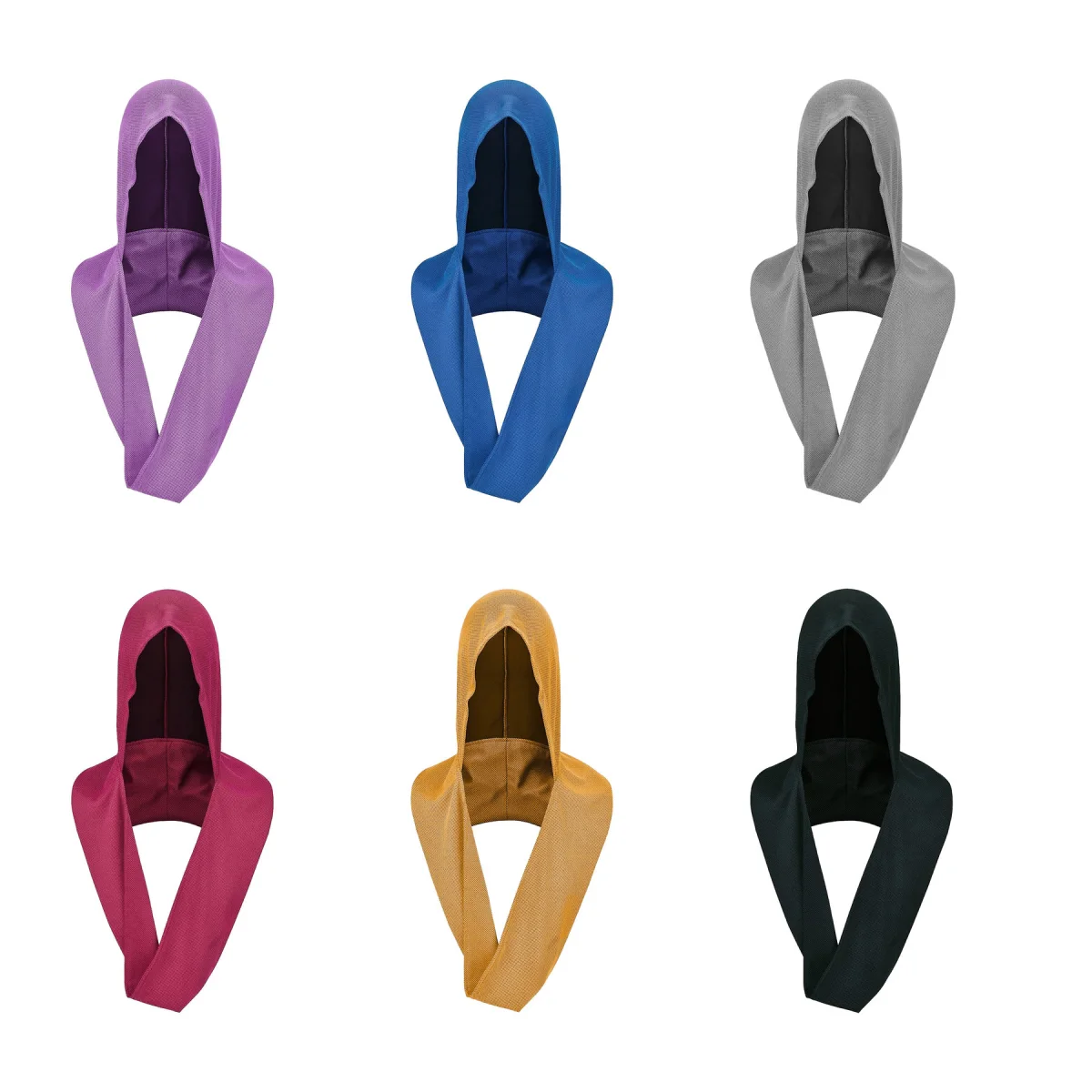 Hooded Ice-Fabric Instant Cooling Sun Towel
