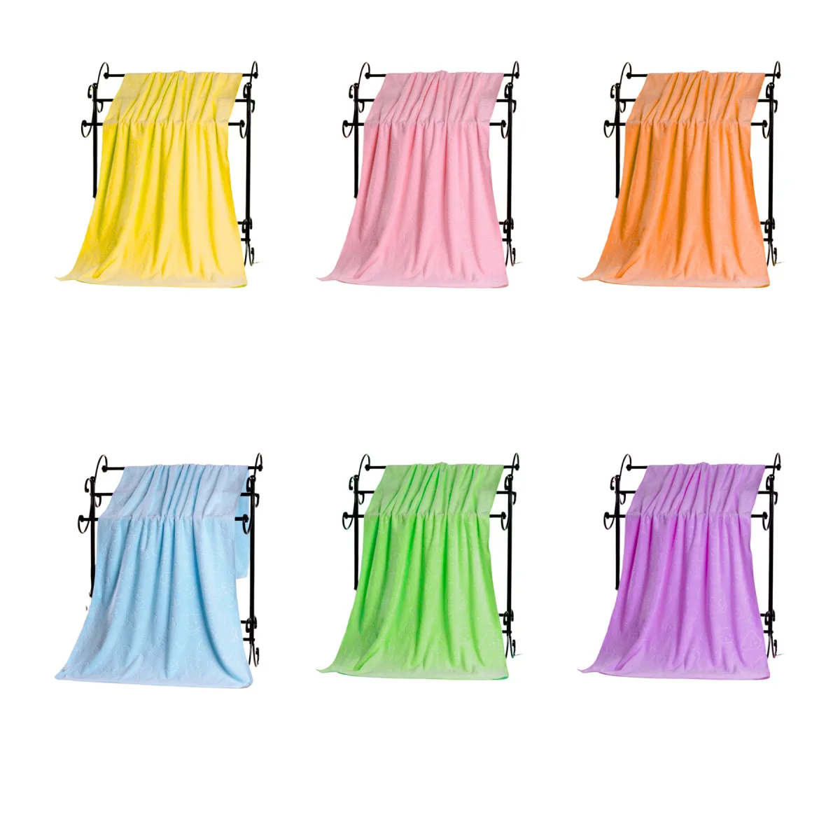 Embossed Soft Absorbent Quick-Dry Beach Towel