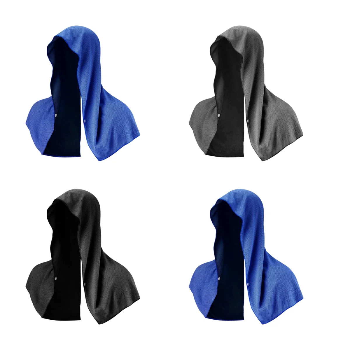 Hooded Snap-Closure Quick-Dry Cooling Sports Towel
