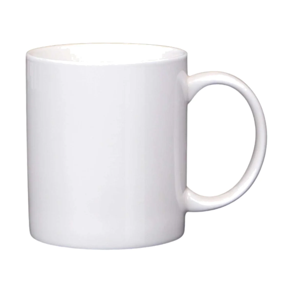 Classic 11 Oz White Ceramic Coffee Mug
