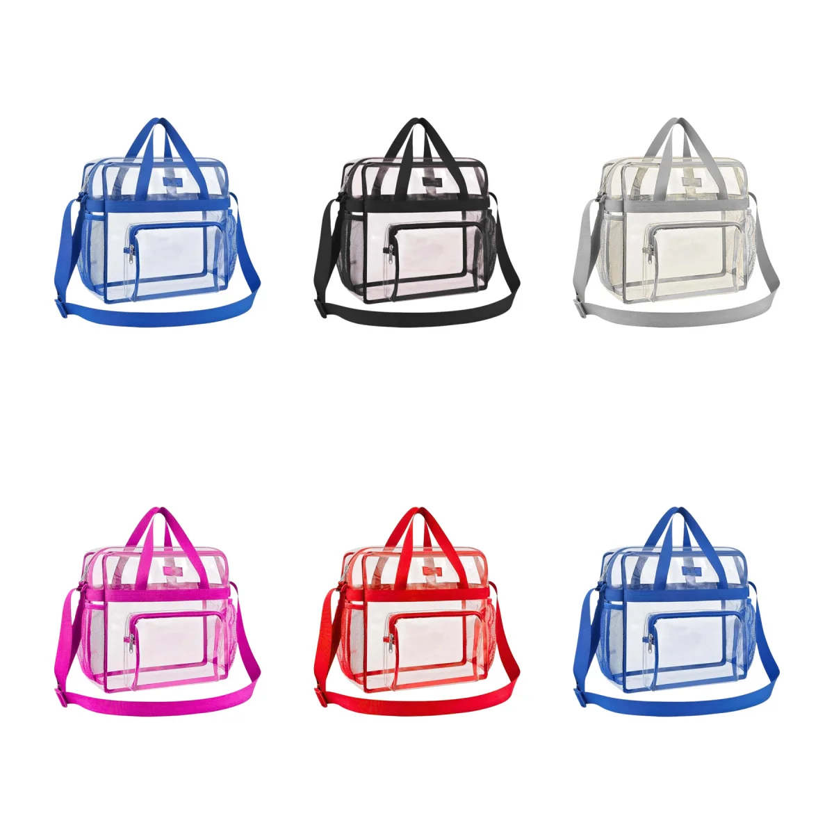 Stadium-Approved Clear PVC Security Event Tote Bag