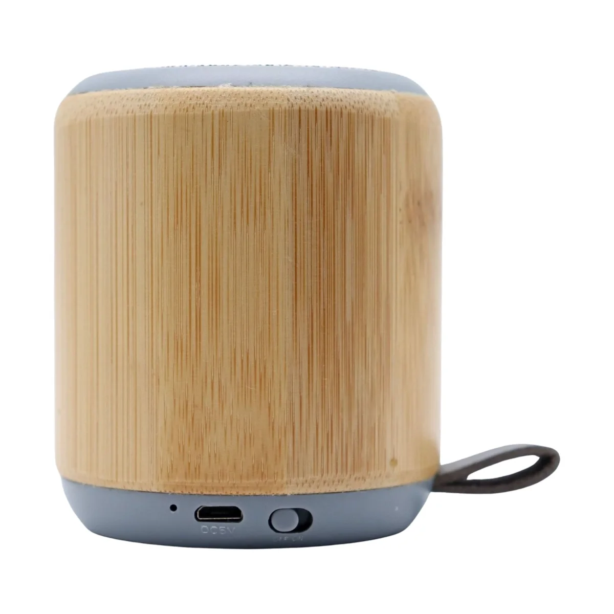 Eco Bamboo Cylinder Scratch-Resistant Wireless Speaker