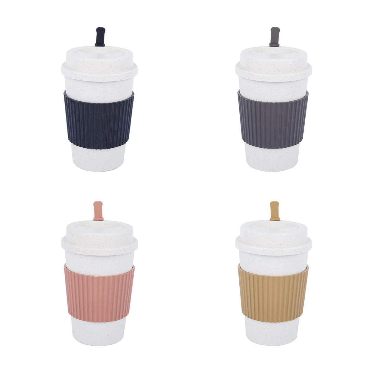 Wheat Straw PP Lightweight Reusable Coffee Mug