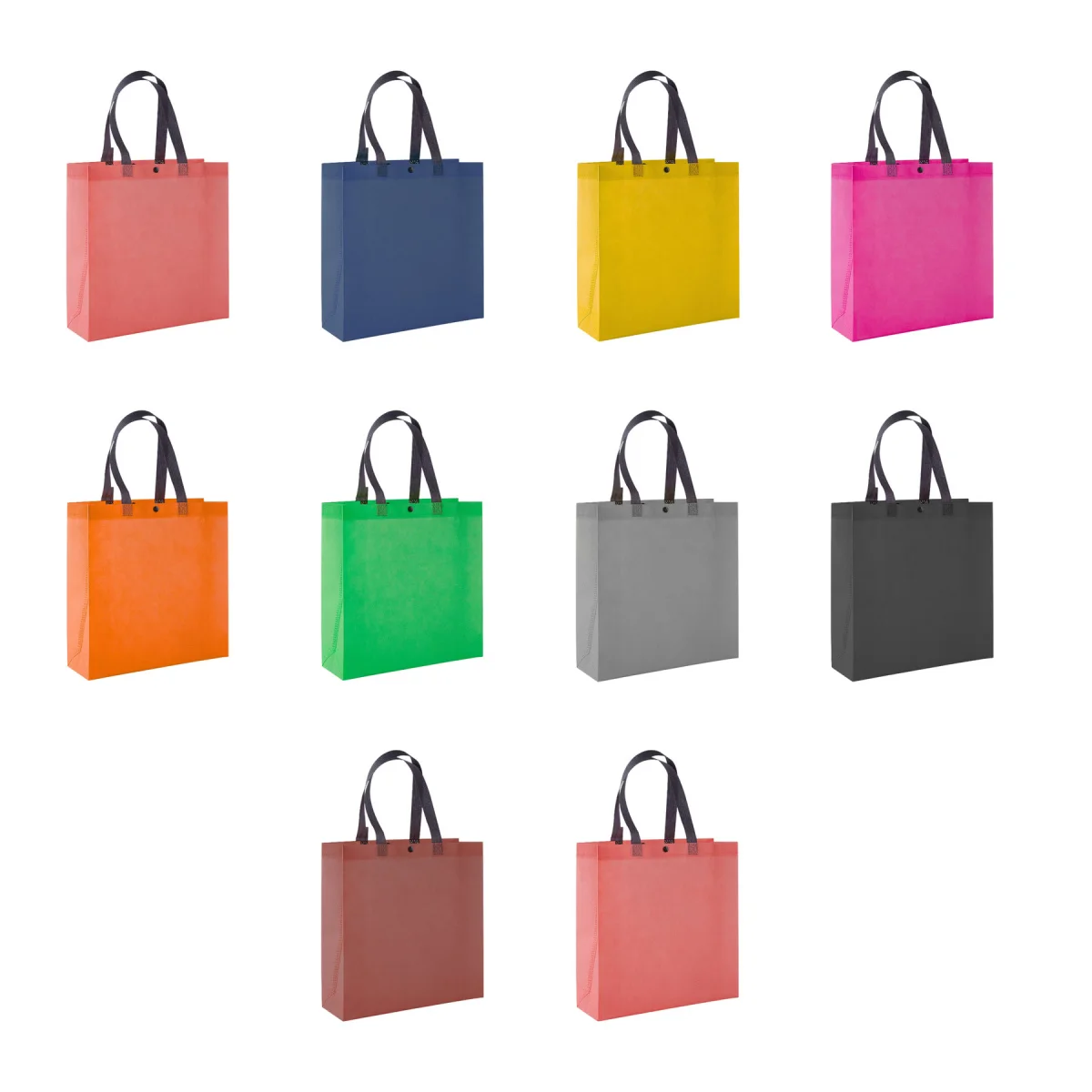 Foldable Lightweight Nonwoven Grocery Shopping Tote
