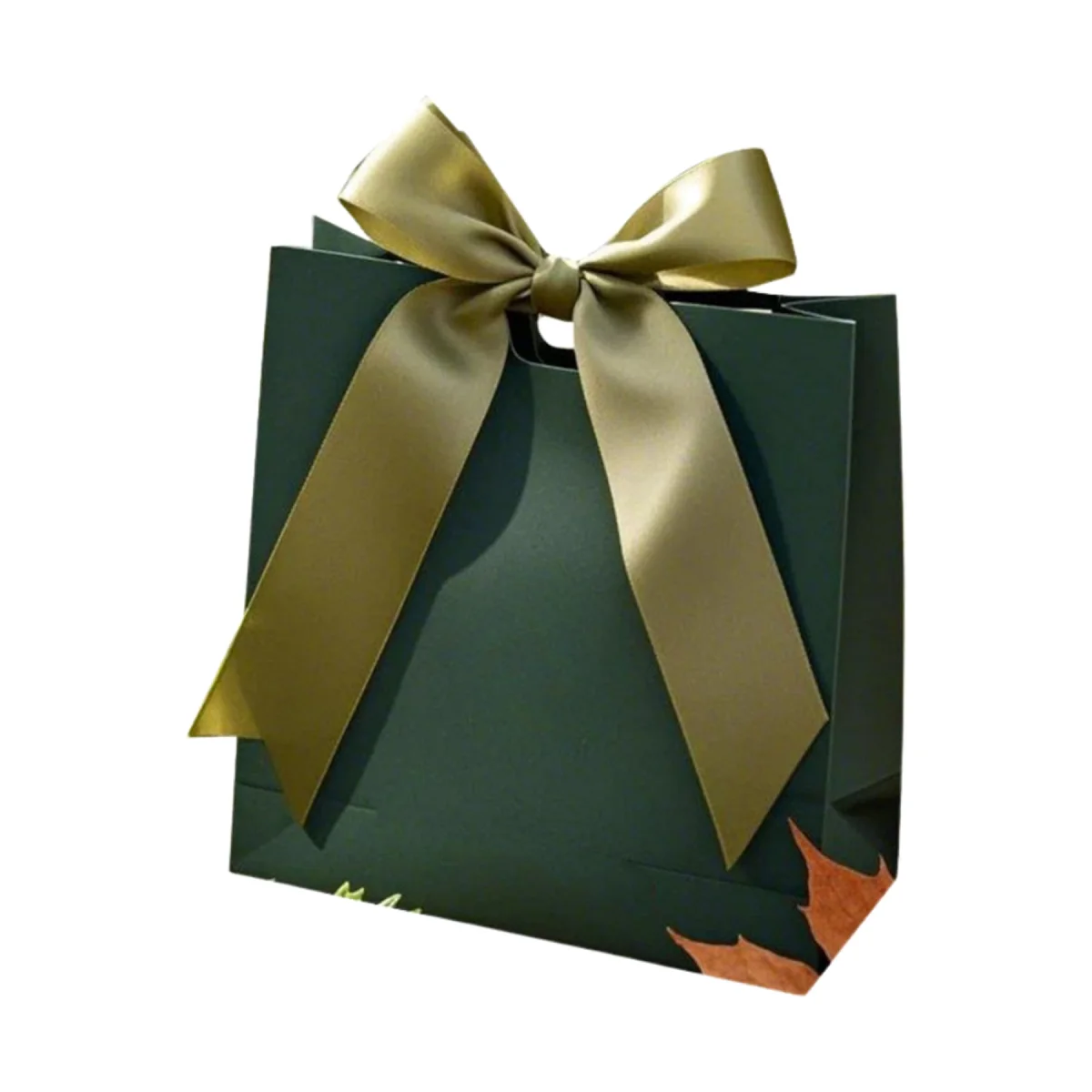 Ribbon-Closure Structured Boutique Shopping Tote Bag
