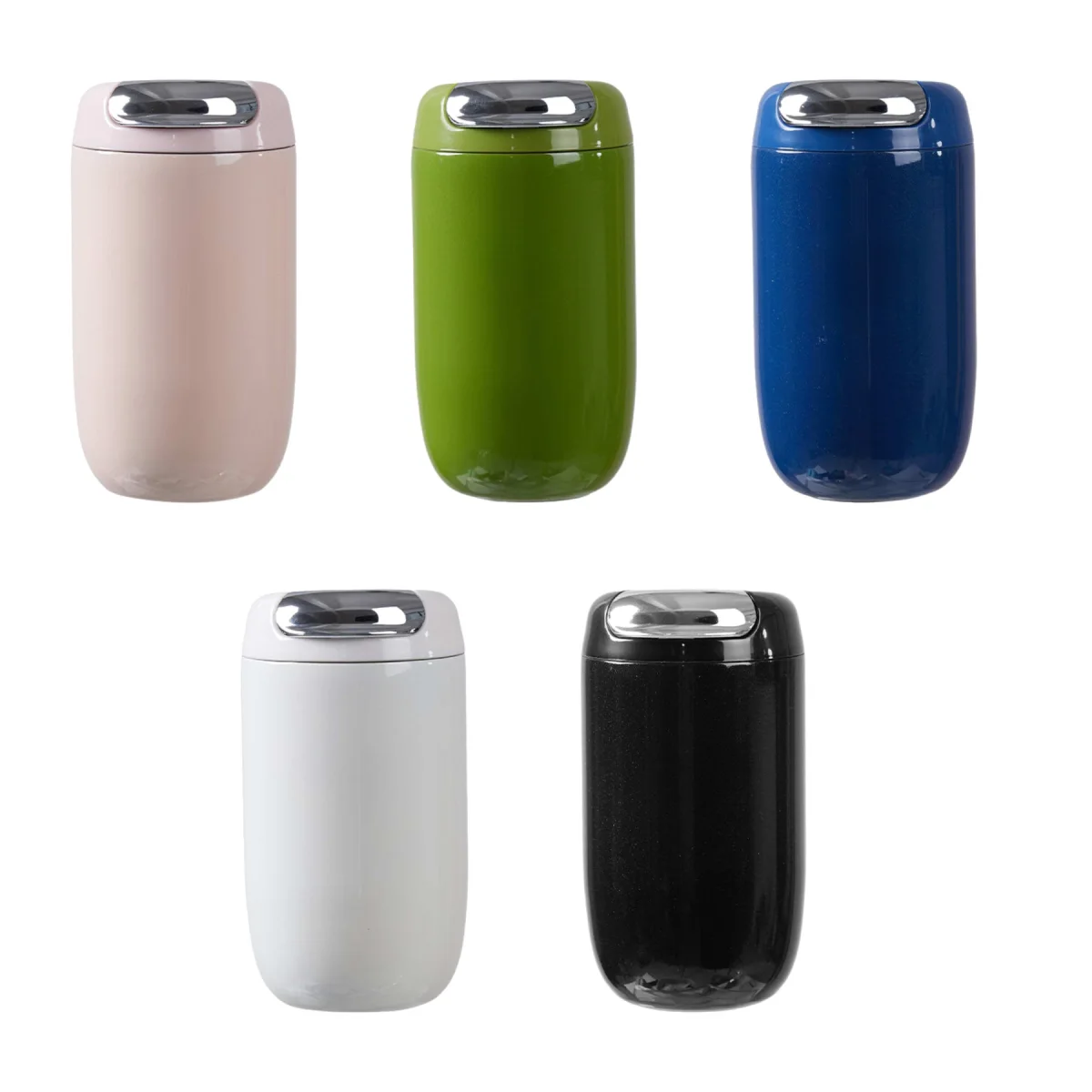 Egg-Shaped Stainless Steel Insulated Travel Mug