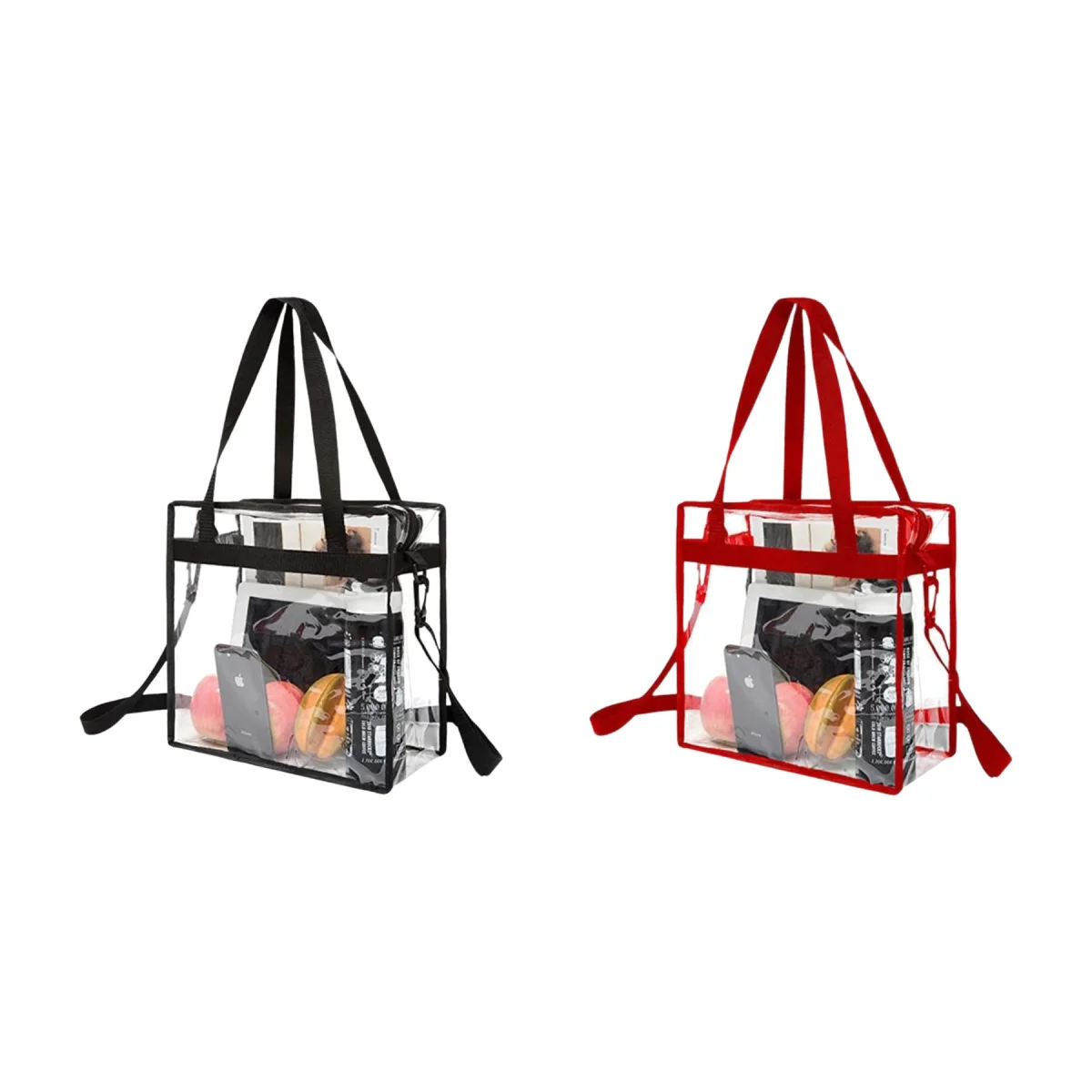See-Through PVC Side-Pocket Stadium Backpack