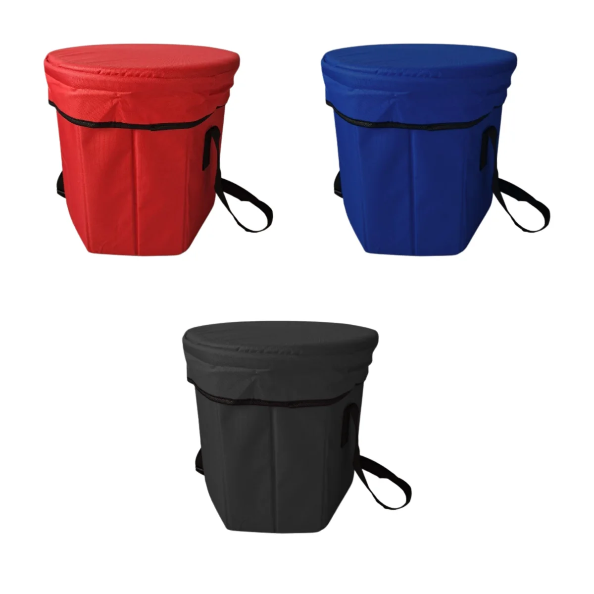 Foldable Padded-Strap Insulated Cooler Seat Stool