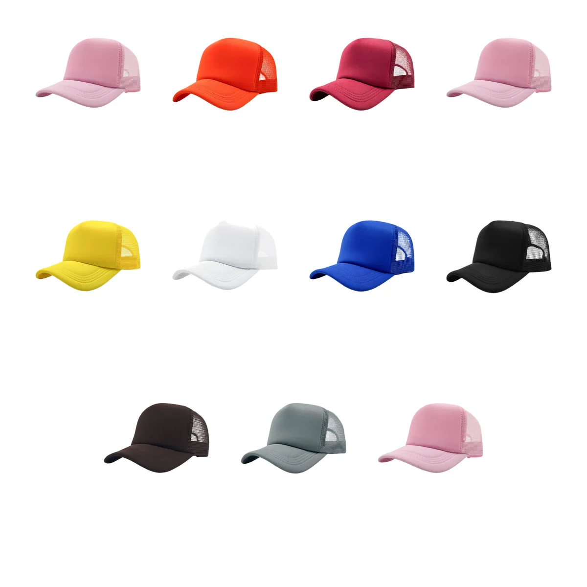 Adjustable Snapback Mesh Embroidered Trucker Cap