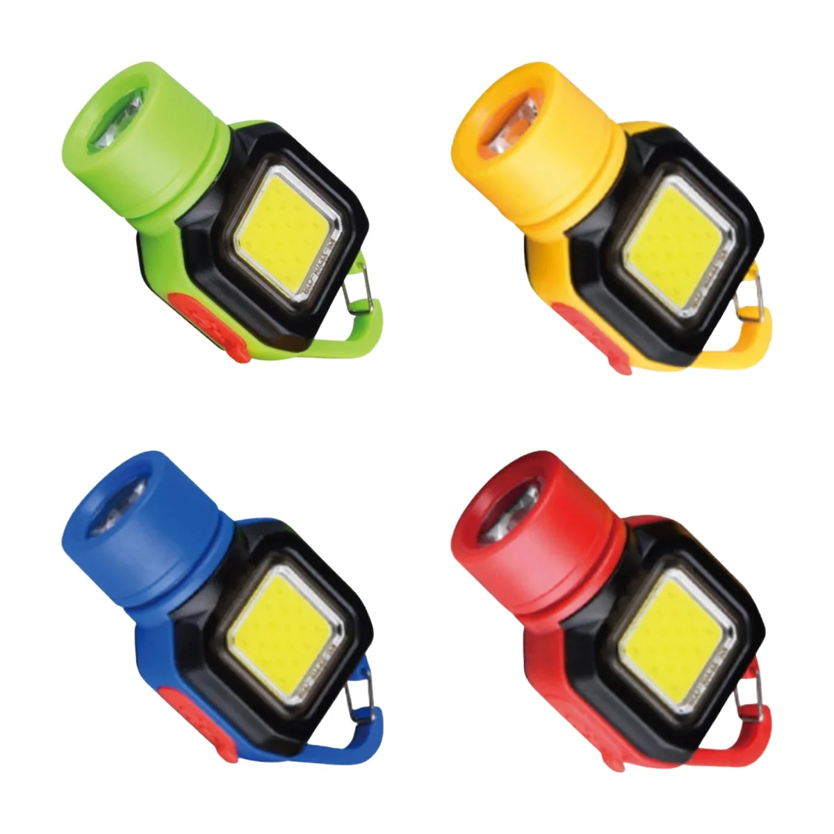 Glow-In-Dark Magnetic LED Keychain Light Whistle Combo
