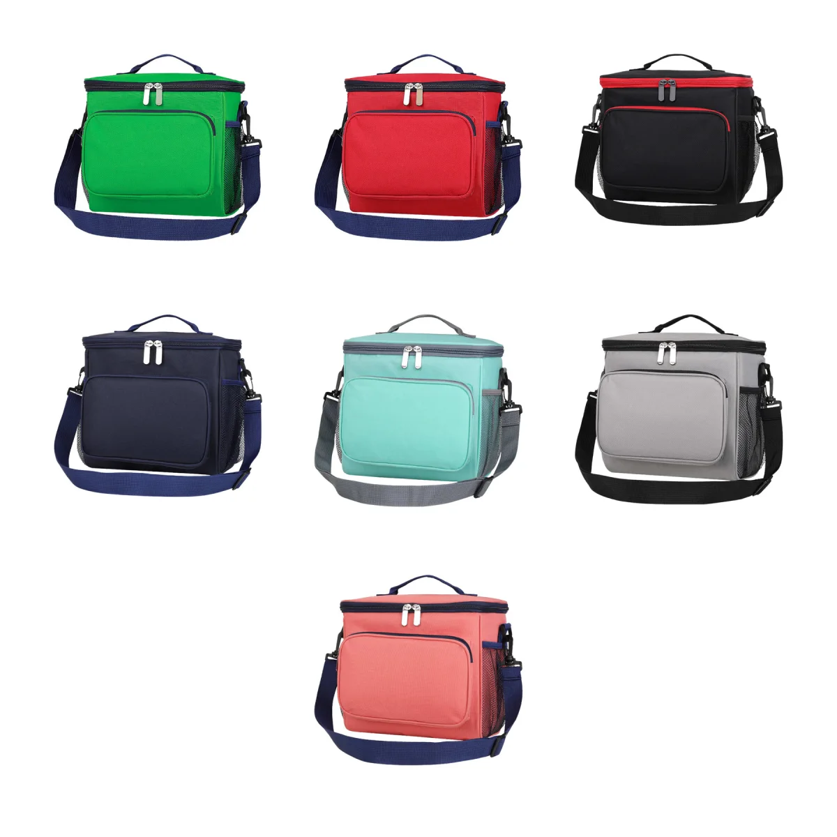 Wipe-Clean Oxford Insulated Picnic Cooler Lunch Tote