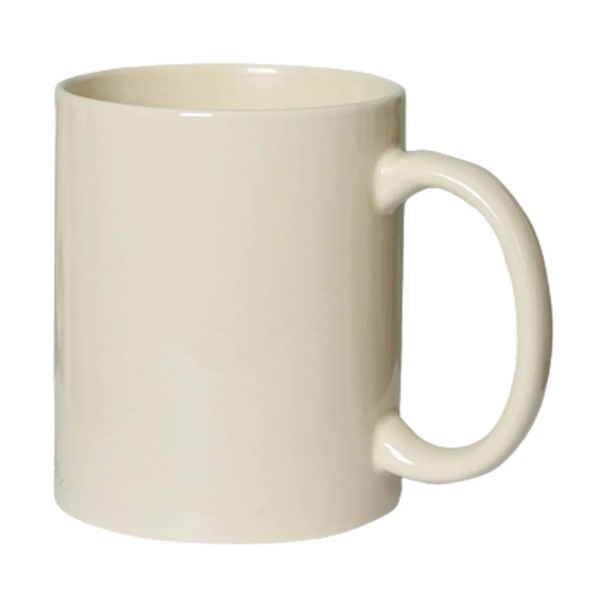 Full-Color Beige Ceramic Sublimation Heat-Press Mug