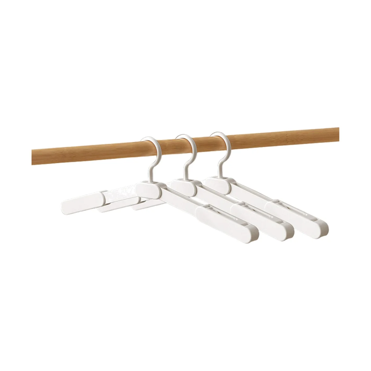 Non-Slip Shoulder Foldable Flat Plastic Travel Hanger