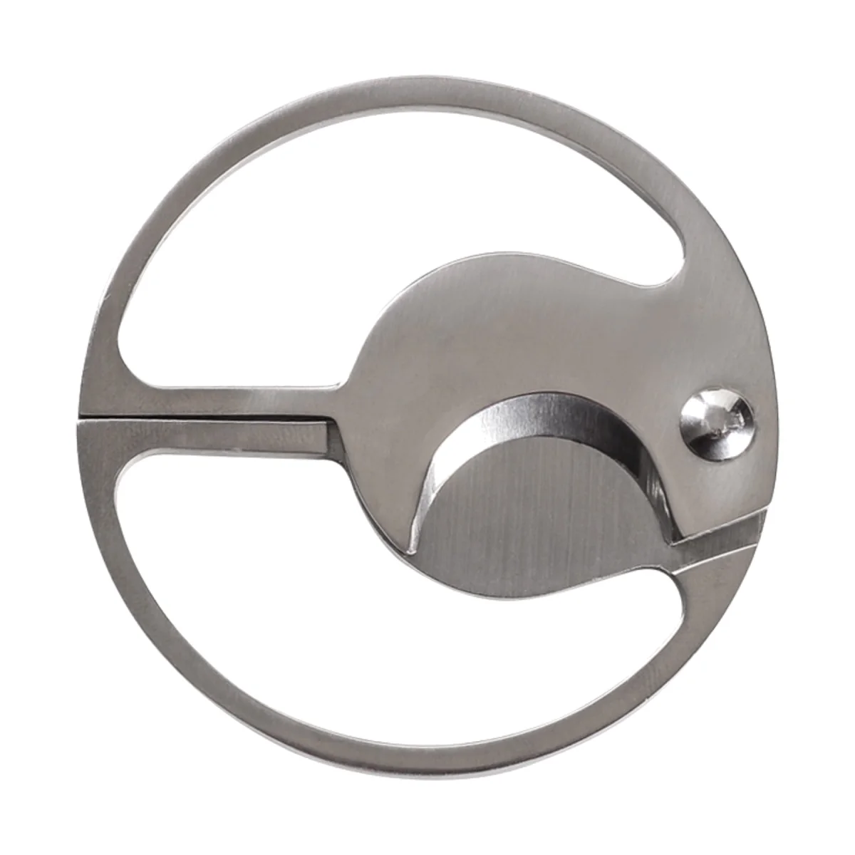 Pocket-Size Round Stainless Steel Cigar Punch Cutter