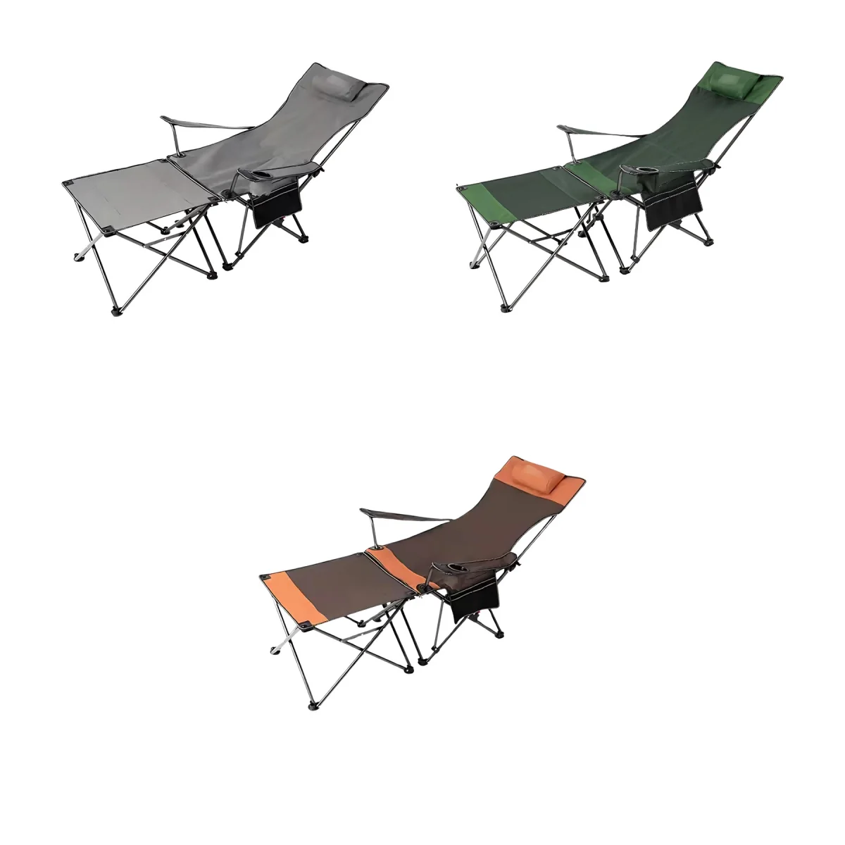 Slim-Carry Portable Folding Metal Camping Chair