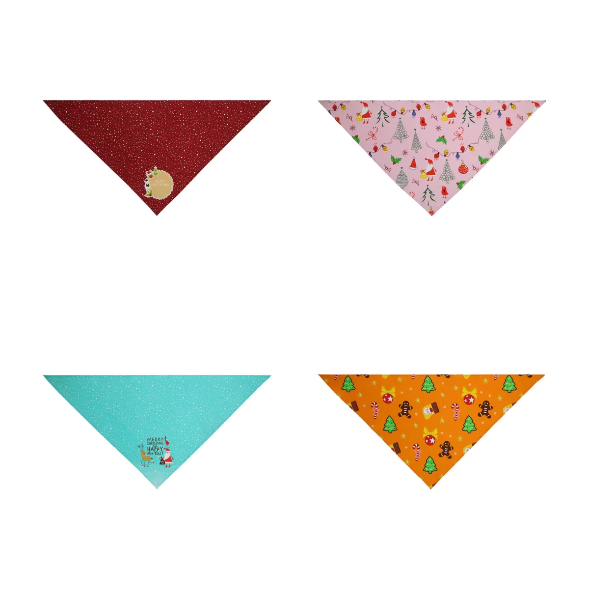 Photo-Prop Festive Cotton Pet Holiday Bandana Scarf