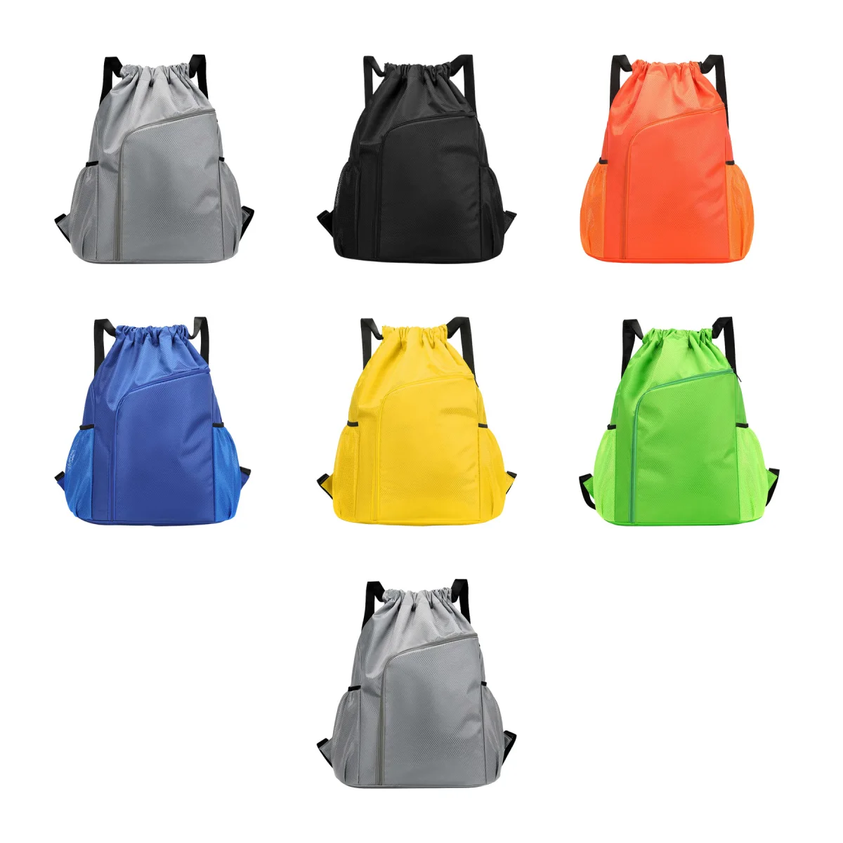 Shoe-Pocket Oxford Basketball Training Drawstring Gear Bag