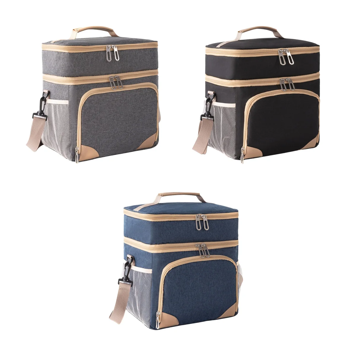 Easy-Clean Dual Use Oxford Insulated Picnic Cooler Bag