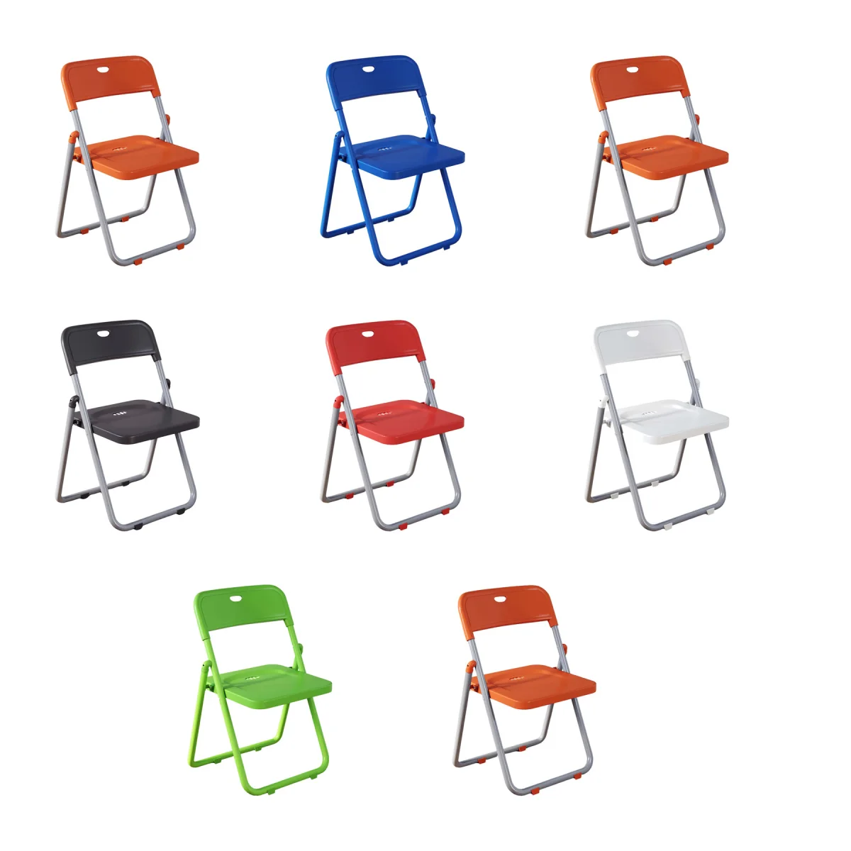 Tool-Free Setup Plastic Folding Conference Dining Chair