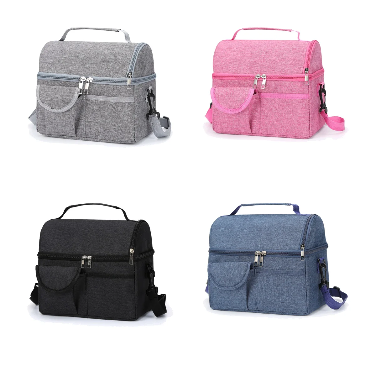 Pearl-Cotton 600D Oxford Insulated Cooler Tote Strap Bag