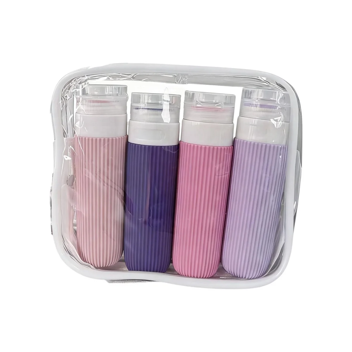 Silicone Travel Dispenser Set with Pouch