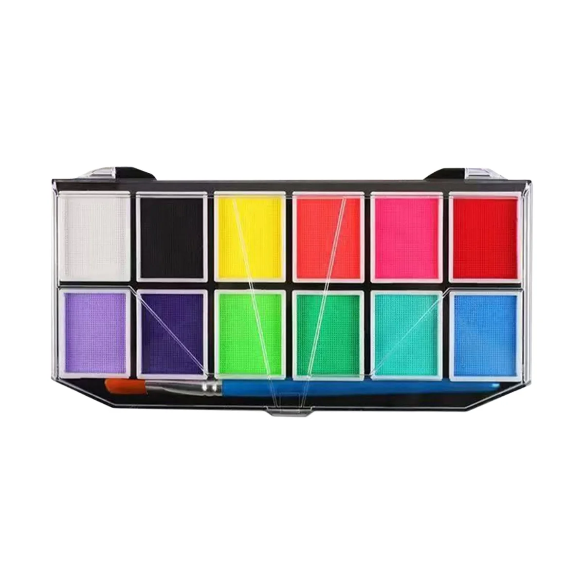 Skin-Safe Twelve Color Washable Face Body Paint Set