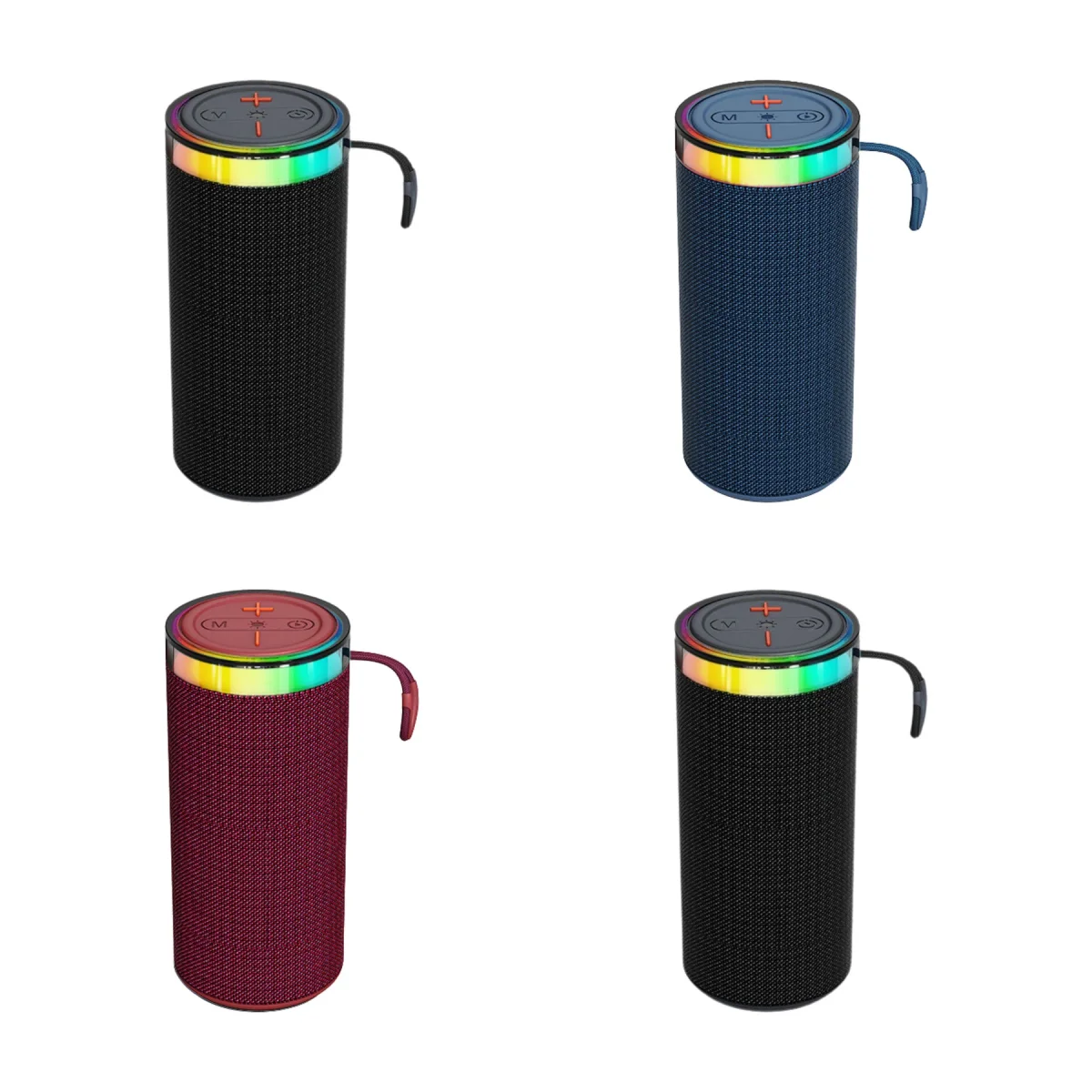 Bass-Boosted RGB Light Portable Subwoofer Speaker