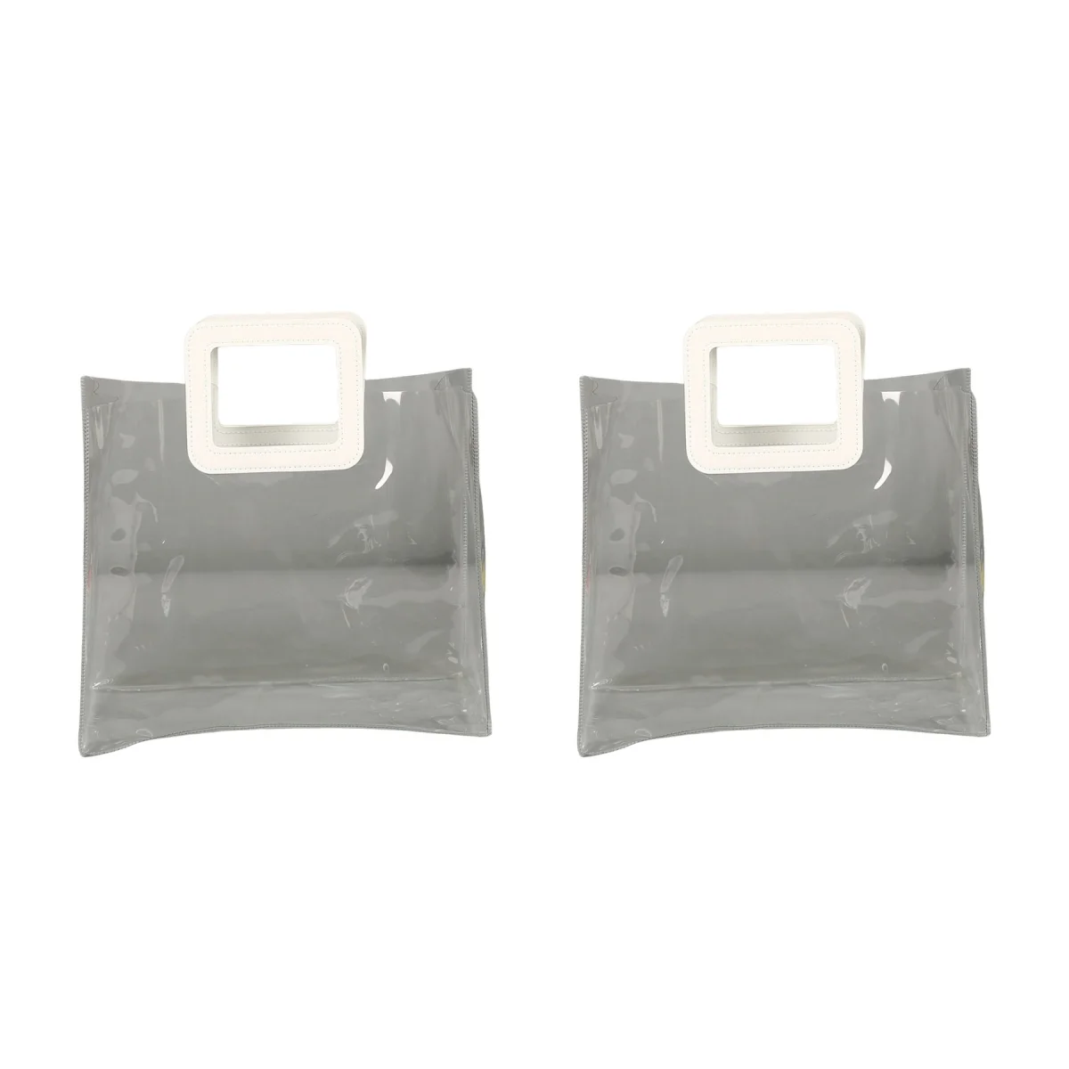 Square-Handle Holographic PVC Laser Tote Bag