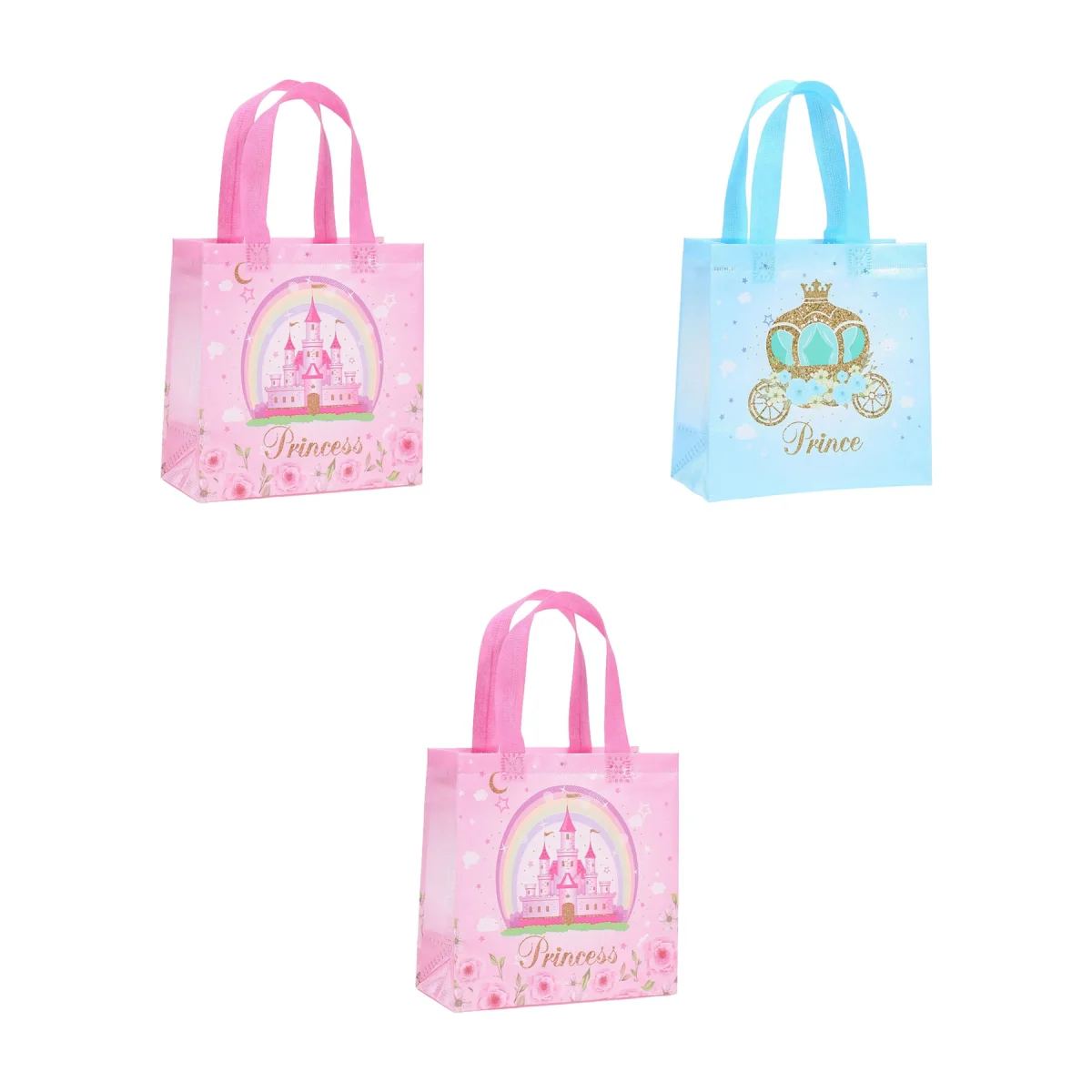 Birthday-Favor Princess Cartoon Non Woven Tote Bag