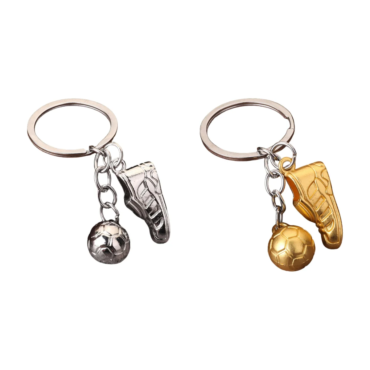 Mini-Cleat Soccer Shoe Metal Keychain Charm