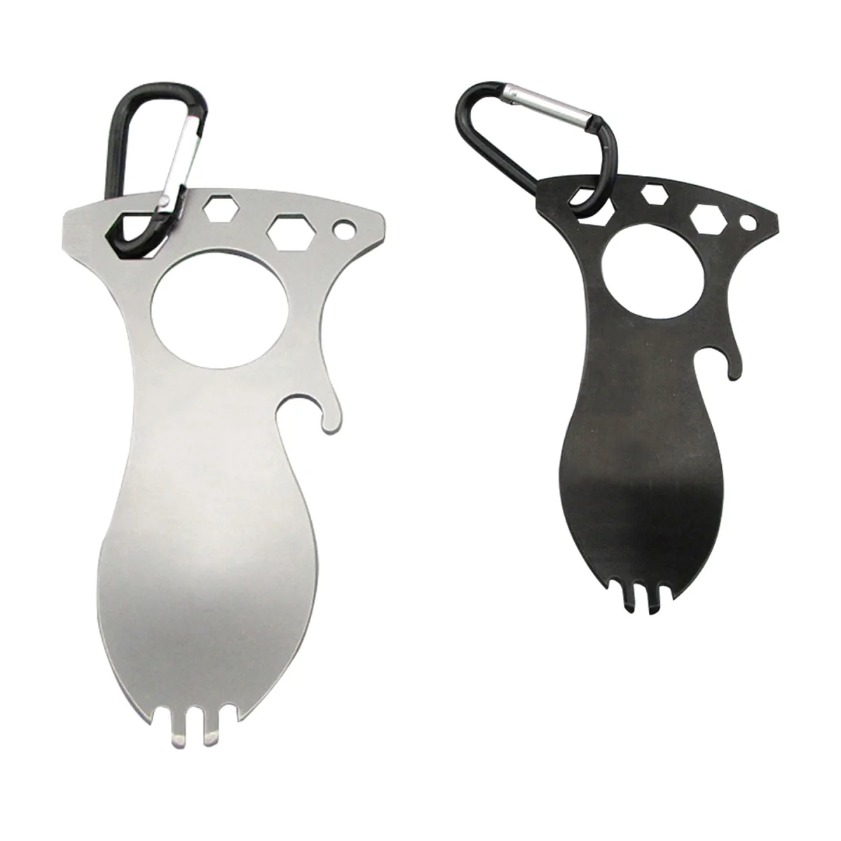 Folding Multi Tool Camping Spoon Fork Opener