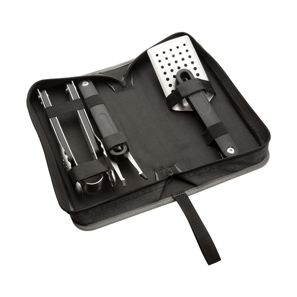 Push-Pin Folding Stainless Steel Grill Tool Set
