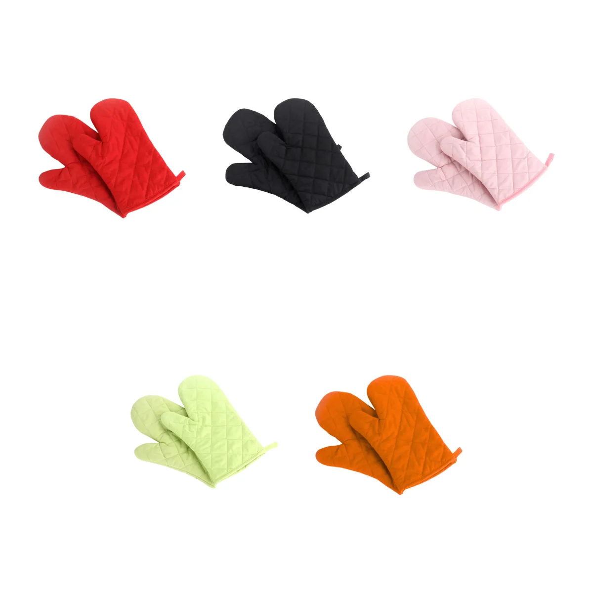 Quilted Insulated Heat Resistant Oven Glove Pair