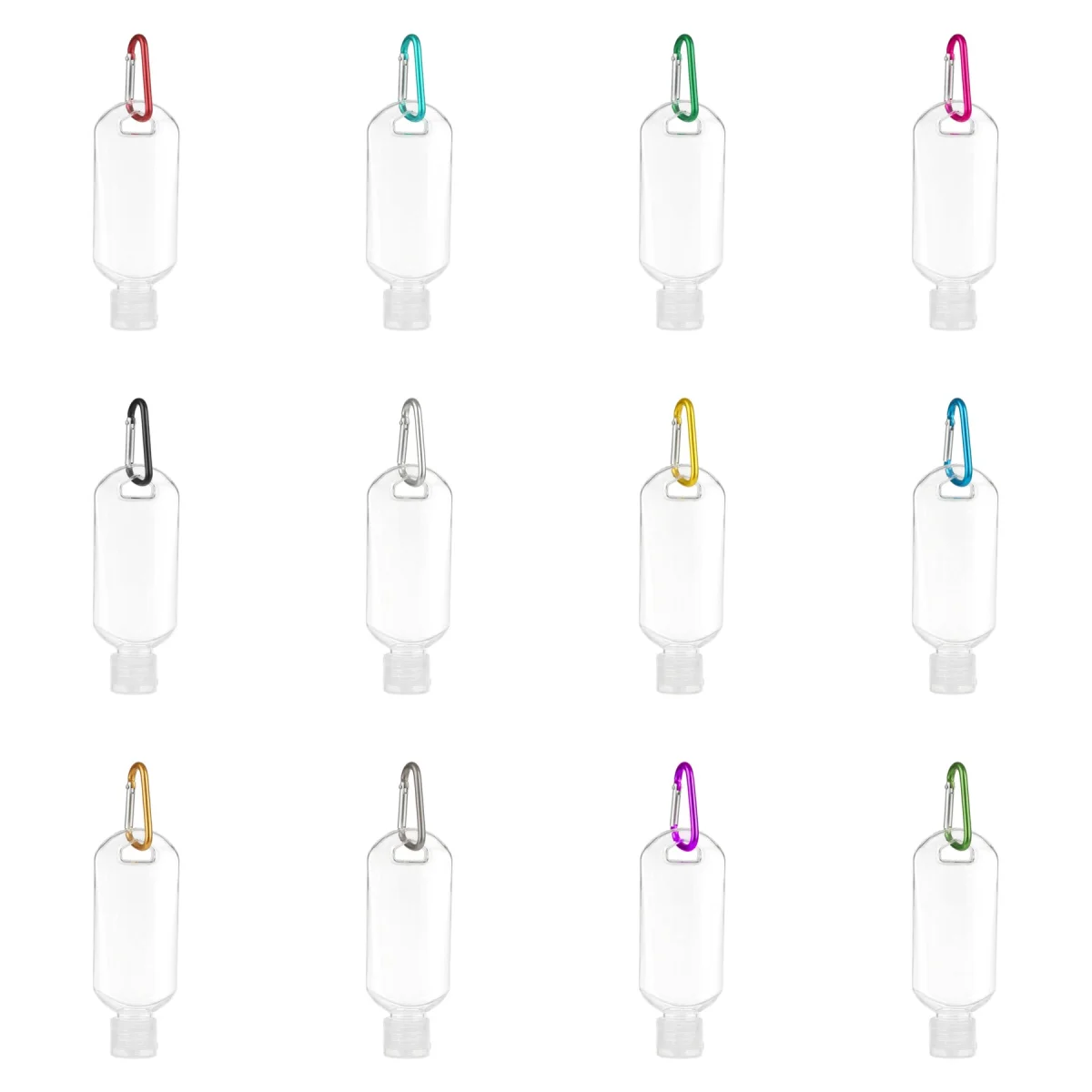 Clip-On Refillable Hand Sanitizer Bottle
